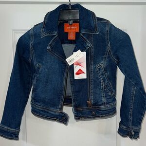NWT Joe Fresh Girls Denim Jacket with zipper - stretchy
